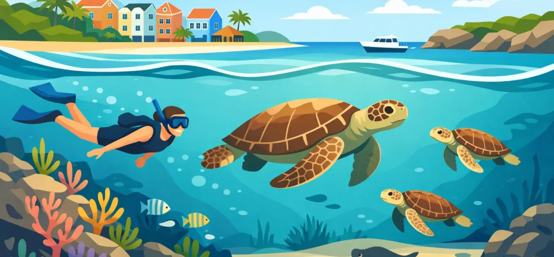 How to Swim With Sea Turtles in Curaçao